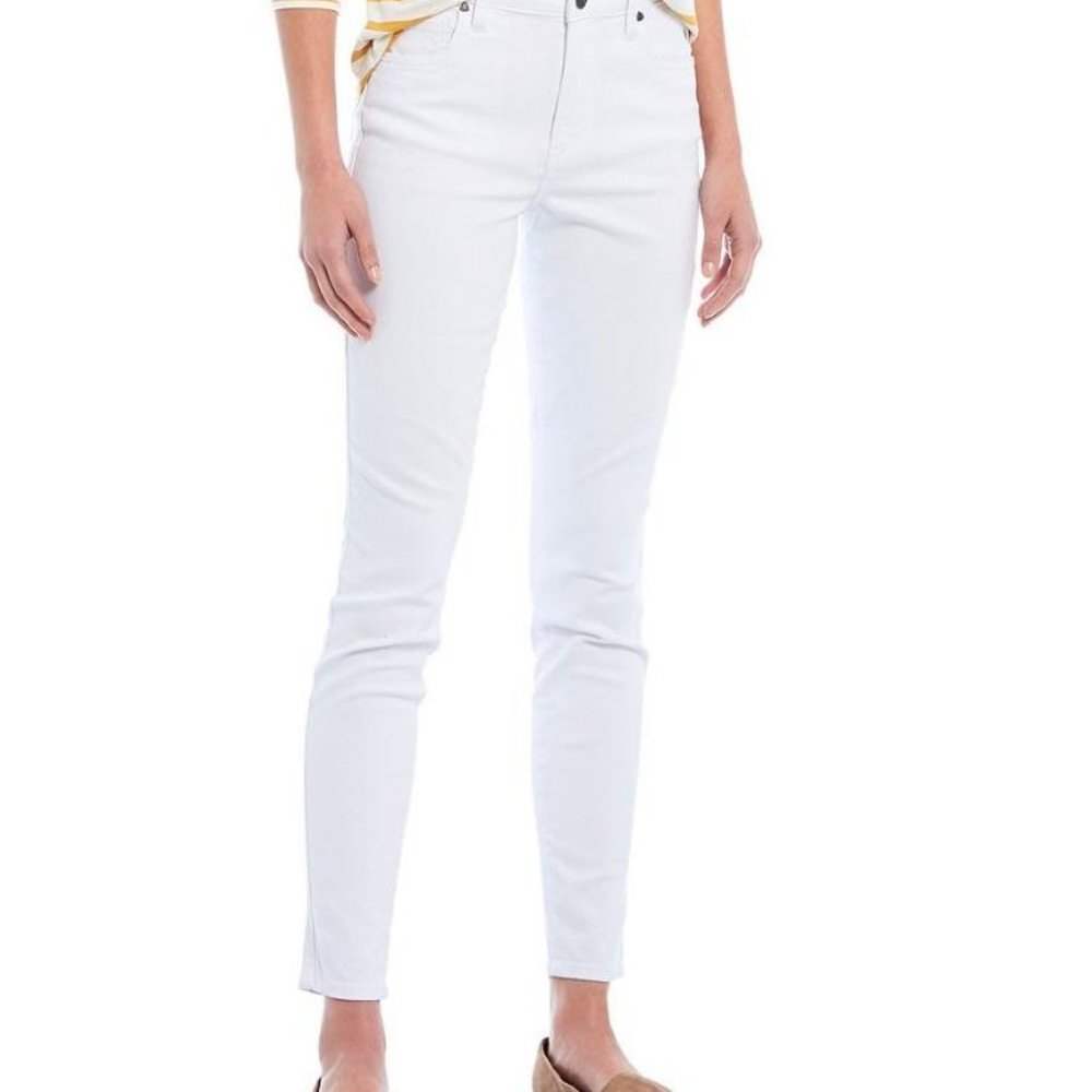 Kut from the Kloth Diana White Skinny Jeans Sz 12